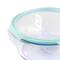 Martha Stewart Round Glass Food Storage Container with Locking Lid
